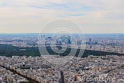 Paris aerial view Stock Photo